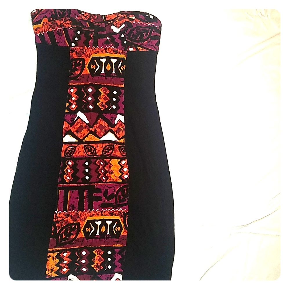 Multi colored tribal dress